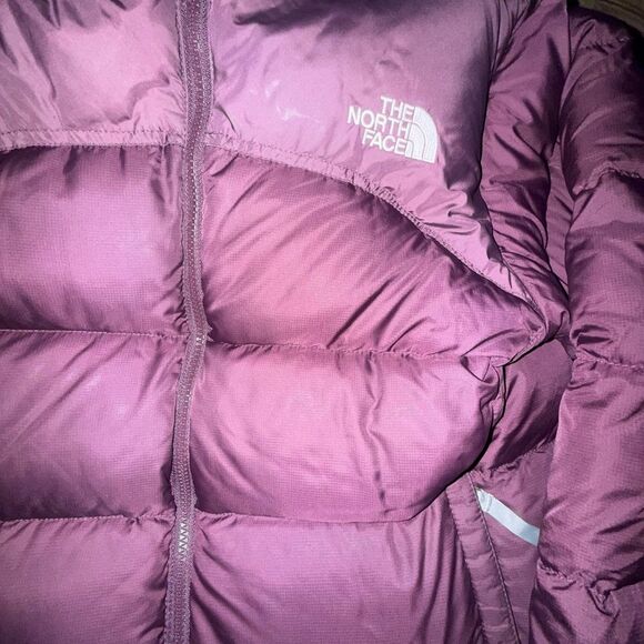 North Face Womens Medium Purple Vintage 96 Retro Nuptse Puffer Jacket Down Coat - Picture 4 of 12